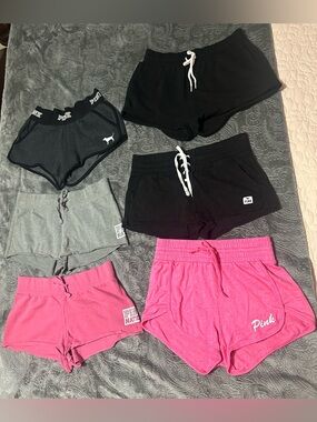 Lot of 6 Victoria’s Secret PINK Shorts Size Extra Small XS